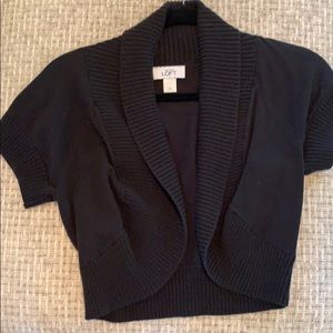 Ann Taylor loft black shrug